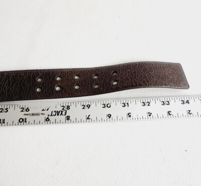 Worth Women\'s Distressed Look Buckle Brown Leather Belt  Size 30 Worth Women main image 2