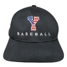 Pacific Headwear Boy's Snapback Mesh Back Hat Black Embroidered Baseball Logo
