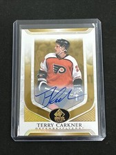 2020-21 SP Signature Edition Legends Gold Spectrum Foil Terry Carkner #93 Auto