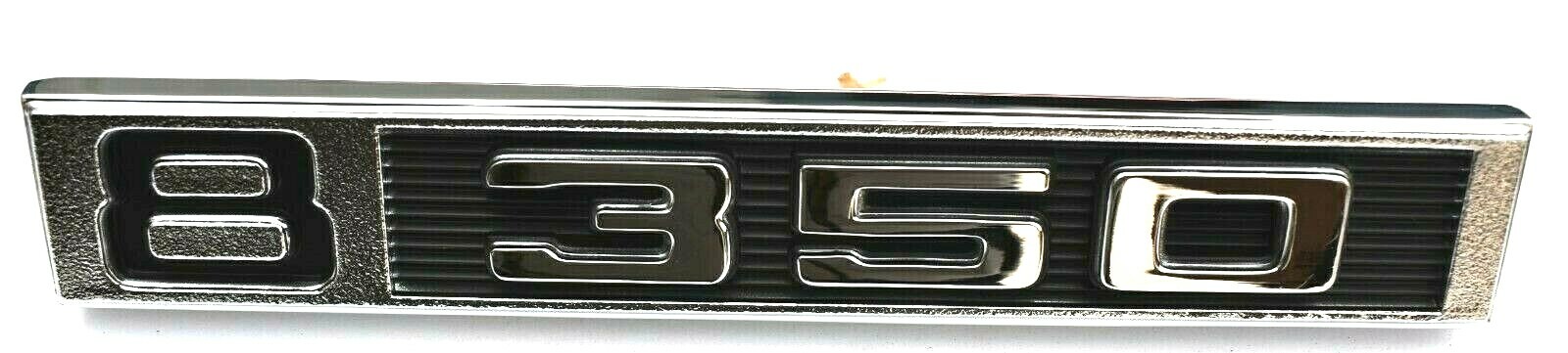 69 70 71 72 Chevrolet, GMC Truck Pair Front Fender Emblem, 8 350, MADE USA
