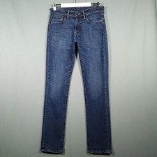 Levi's 511 Jeans Mens W32 L34 Blue Straight Western Denim Pants Country Preloved