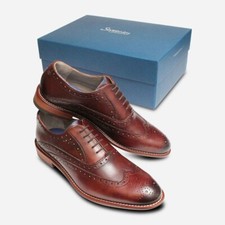 Oliver Sweeney Fellbeck Mens Oxford Brogues in Chestnut
