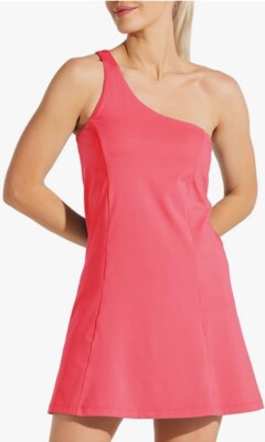 open lace back dress Women Seamless Tank Athletic Dress Pleated Golf Dress with Built in Shorts  and Bra – Attraco main image 1