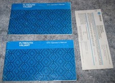 2 1975 Plymouth Valiant Operators Manuals 2 1975 Plymouth Valiant Operators Manuals