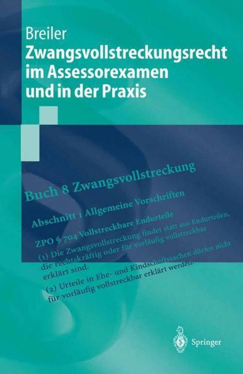 Thumbnail - Zwangsvollstreckungsrecht Assessorexamen Und In Der Praxis, Jürgen