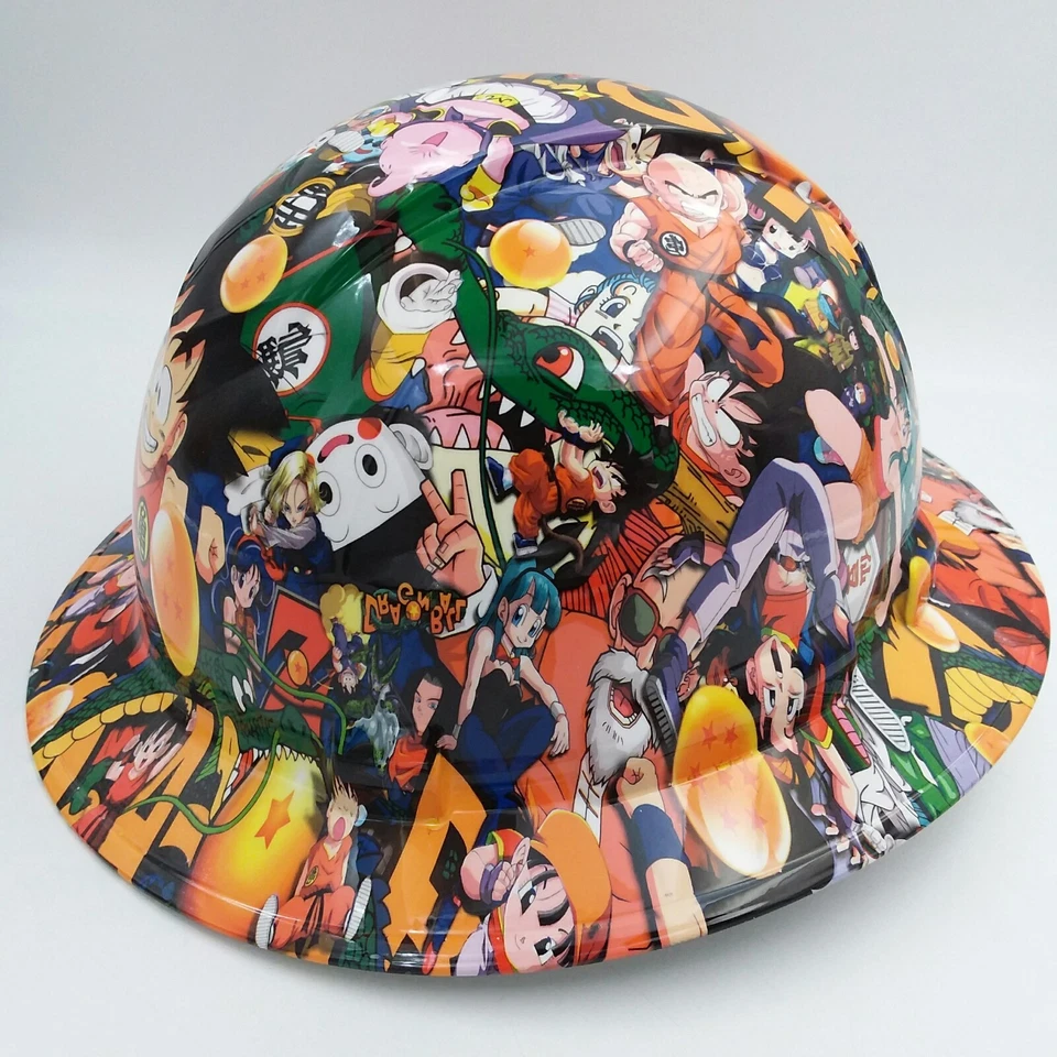 FULL BRIM Hard Hat custom hydro dipped , NEW DRAGON BALL Z  HOT NEW PYRAMEX  - Image 2 of 4