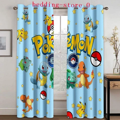 Tende Oscuranti 3D Spesse Bambini/Pokemon Pikachu Anello Termico Occhiello Superiore/Tende - Foto 66 di 93