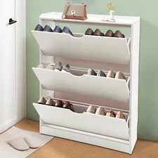 Shoe Cabinet, Shoe Storage Cabinet, Entryway Shoe Organizer Rack