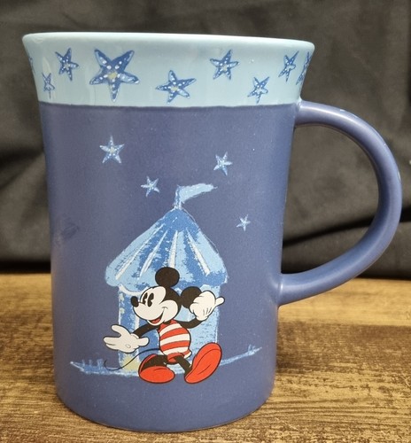 DISNEY STORE LARGE MICKEY MOUSE BLUE CERAMIC COFFEE/TEA MUG - PRE-OWNED - Picture 2 of 8