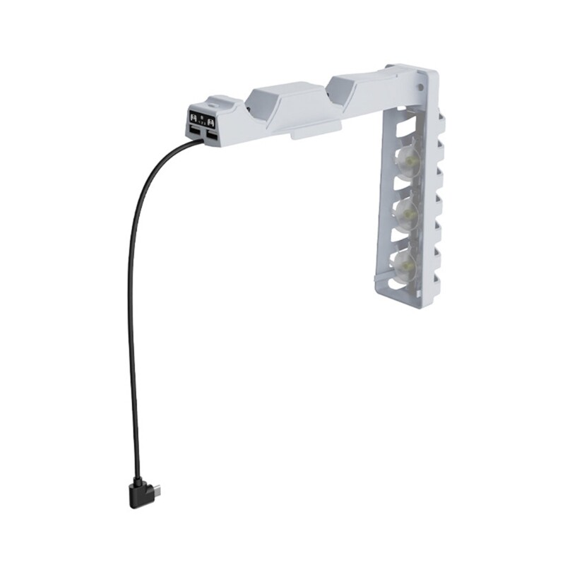 Cooling Fan for Slim Console Cooling System with RGB and Controllers Charging