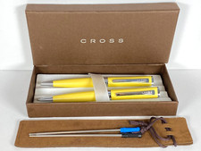 CROSS PEARLESCENT YELLOW SAGE BALLPOINT PEN 0.7mm MECHANICAL PENCIL AT0341-6