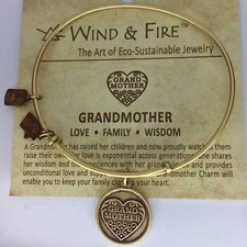 Wind and Fire Grandmother Bracelet Russian Gold Expandable Adjustable