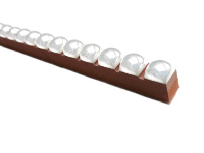 Fliesenbordüre 25x0,6cm Bordüren Dekor Nacar Pearl Glas Perle perlmut glänzend 