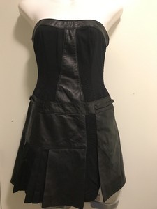 bebe leather dress