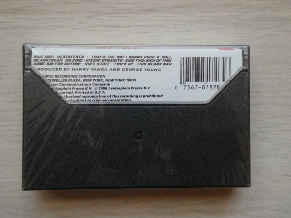 AC/DC Blow Up Your Video Audio Cassette Tape New Sealed 1988 Hard Rock N Roll - Image 3 of 4