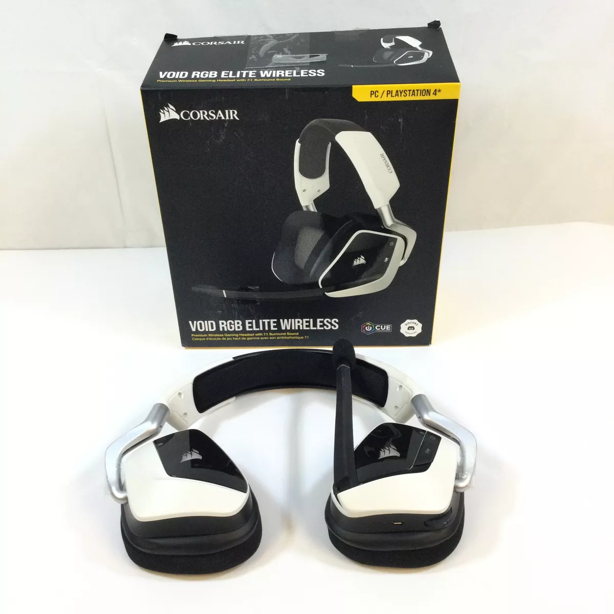 Corsair Void RGB Elite Black White Wireless Over The Ear Gaming