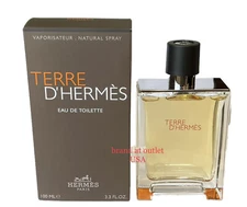 Hermes Terre D'Hermes Eau de Toilette EDT for Men 3.3 oz.💯 AUTHENTIC NEW SEALED