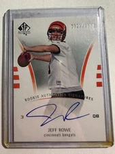 K85,237 - 2007 SP Authentic #223 Jeff Rowe Auto #/1199 RC
