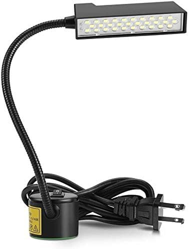 Sewing Machine Light, 30LED Flexible Gooseneck Arm Work Light with Magnetic Moun-image