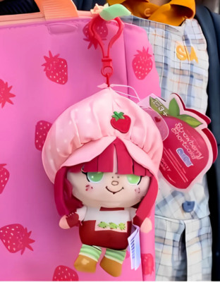 Strawberry Shortcake Cheebee Plush Backpack Clip Chibi Style Scented Collectible