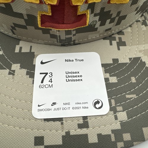 Nike Iowa State Cyclones Aero True Fitted Baseball Hat - Digi Camo 7 3/4. GR61 - Picture 5 of 7
