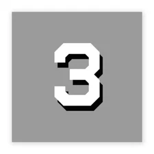 3 Hull Number Decal - US Navy Ship Decal - Model Kit Decal - USN Veteran Decal