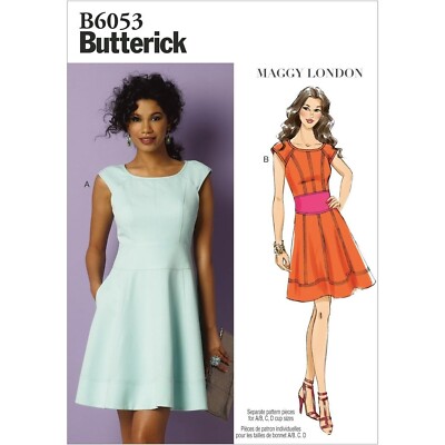 Butterick Sewing Pattern 6053 Dress Misses Size 8-16