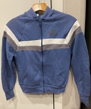 VTG 70s NEW Nike Full Zip Track Jacket Made In USA Baby Blue Youth Medium