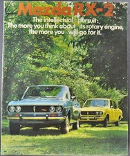 1972-1973 Mazda RX-2 Catalog Brochure RE Coupe Sedan Rotary Excellent Original