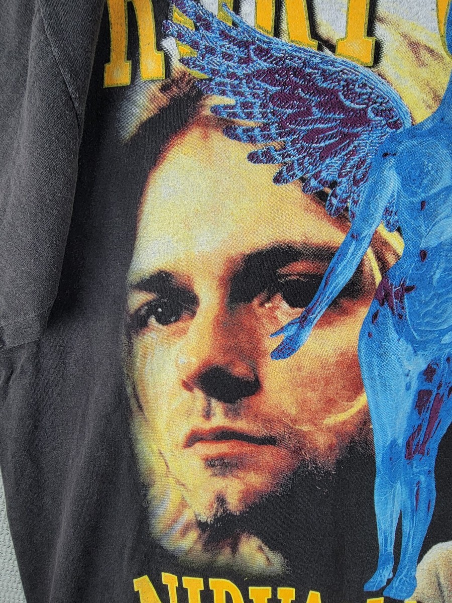 Nirvana Kurt Cobain T-shirt size XL double sided black Nirvana Kurt Cobain T-shirt size XL double sided black