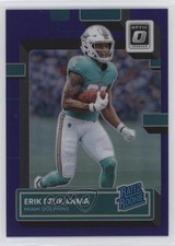 2022 Panini Donruss Optic Rated Rookie Purple Prizm 15/50 Erik Ezukanma #239 2h5