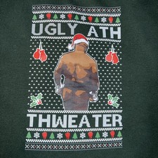 Mike Tyson Ugly Ath Sweater, Funny Ugly Christmas Sweater, Bare Butt Boxing Gift