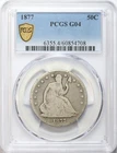 1877 50c Seated Liberty Silver Half Dollar - PCGS G04 Good - Nice Original Coin