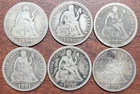 (6) 1890 & 1891 Seated Liberty Dimes Good to Fine Uncleaned & Problem-Free