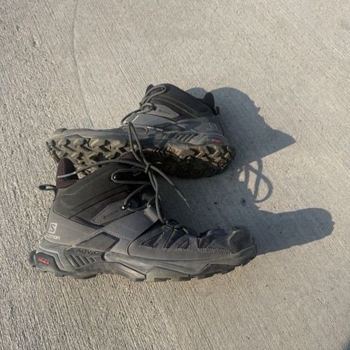 salomon x ultra 4 mid gtx mens Sz 10 Outdoor Hiking Boots Black/ Grey