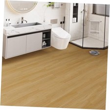 Vinyl Flooring - Lino Flooring with Wood 27 Sq.Ft/18 Planks Classic Oak