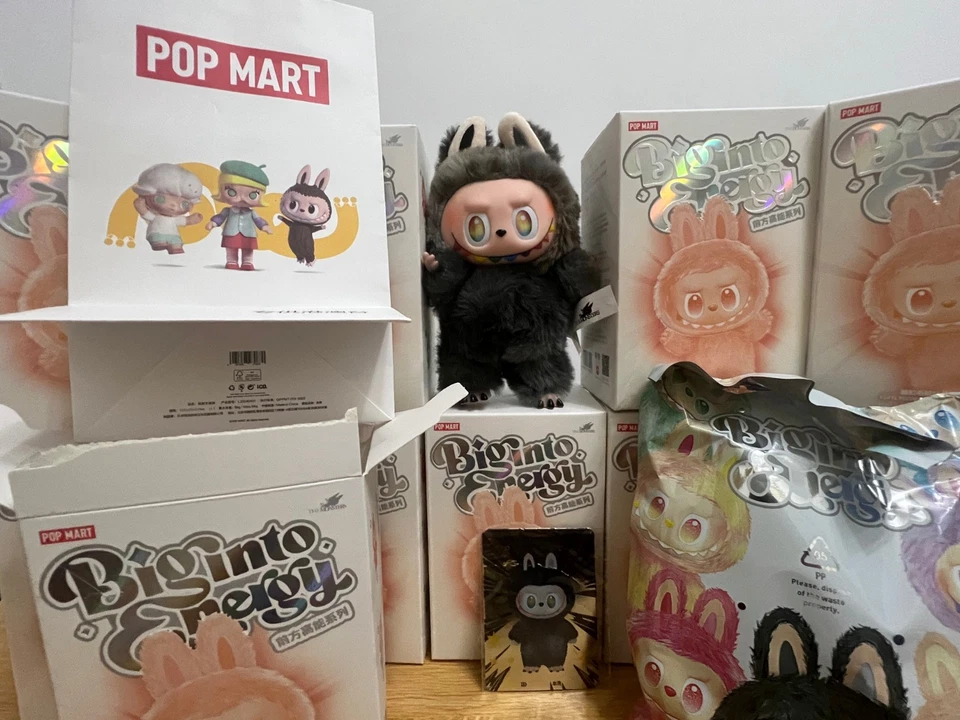 Authentic Hidden-ID POP MART The Monsters Labubu 3.0 Big into Energy Plüsch Blin