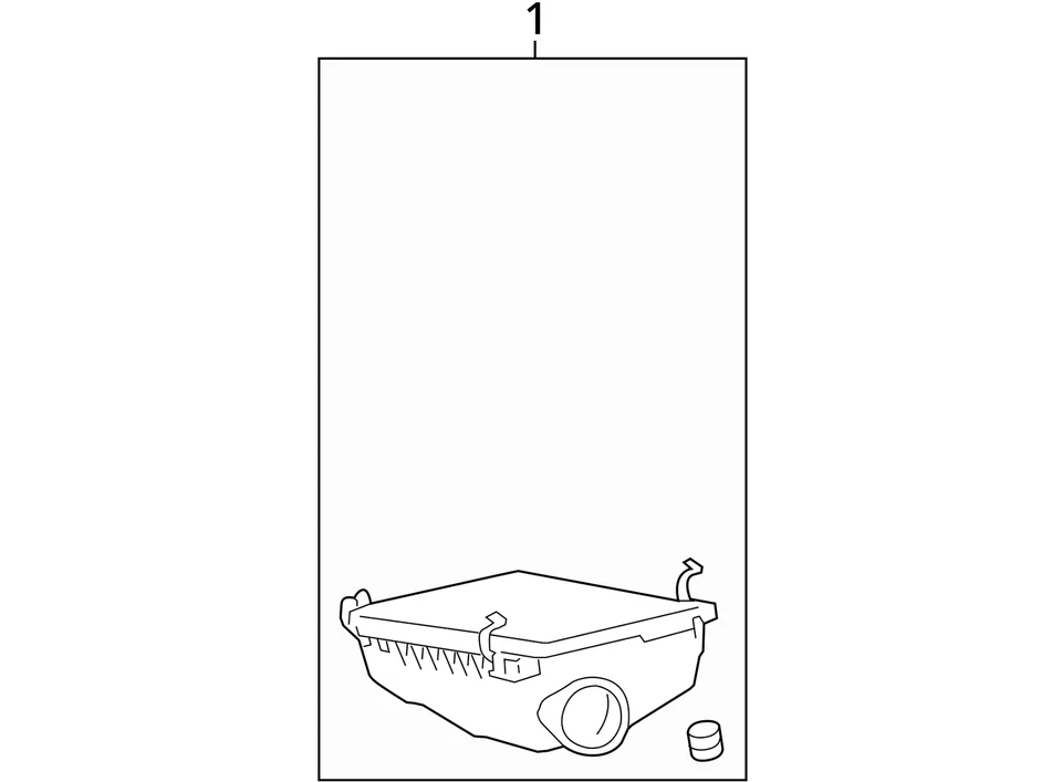Caja purificadora de aire SCION TC 2011 motor 2ARFE usado 153 k millas OEM 319-50503 Foto 4 de 4