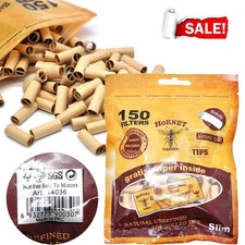 HORNET 6MM Rolling Paper Filters Natural Unrefined PreRolled Cigarette Mouth Tip