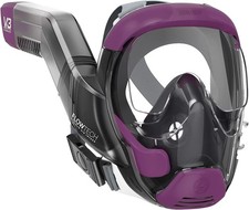 Seaview 180 V3 Full Face Snorkel Mask Adult- The is Lrg, Citrus