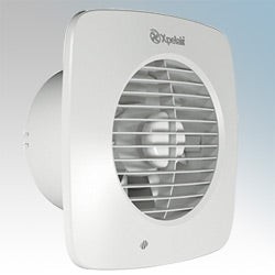 Xpelair Simply Silent 6 Inch 150mm Square Extractor Fan Humidistat Timer 93076AW