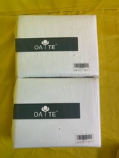 Sealed OAITE Cotton White Duvet Cover Set Queen Size 90x90 Lot of 2 - Read - HO