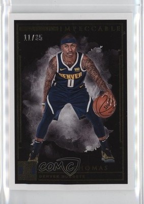 2018-19 Panini Impeccable Gold /35 Isaiah Thomas #55 0m83