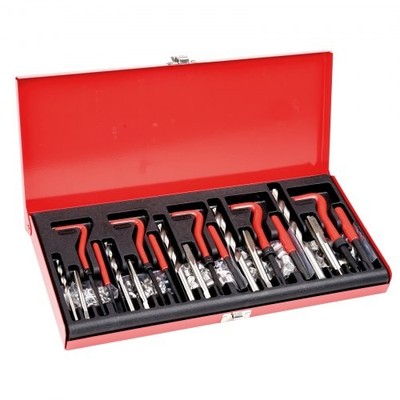 VEVOR Helicoil Thread Repair Kit,166-Piece Metric HSS Drill Helicoil Repair Kit,