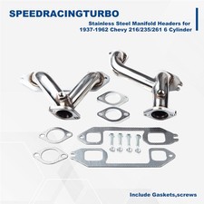 Stainless Steel Exhaust Header For Chevrolet Bel Air 1937-1962 Base Hardtop 3.8l