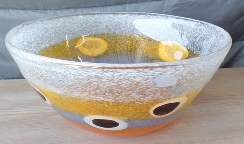 Vintage Murano glass bowl. Barovier & Toso 14"