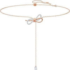 Swarovski Lifelong Bow pendant Rose Gold Mixed metal finish 5447082