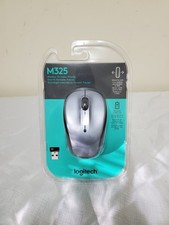 Logitech M325 Wireless Mouse Silver/Black PC Mac Factory Sealed