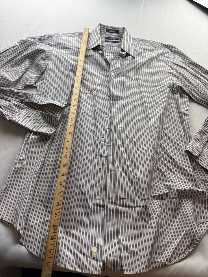 Daniel Cremieux Collection Martin Shirt Mens Striped Dress Shirt (Size 16/34) - Image 3 of 4
