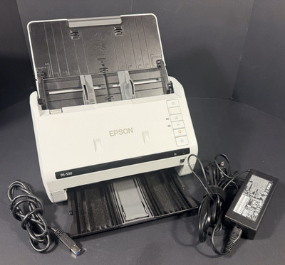Epson DS-530 ADF Color Duplex High Speed Document Scanner USB 3.0 w/Bundle